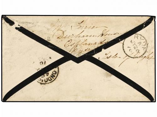 ✉ CANADA. Sg. 73, 74, 82. 1876. MONTREAL to LONDON. Mourning