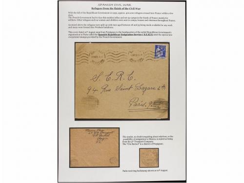 ✉ ESPAÑA GUERRA CIVIL. 1938-1942. CAMPOS DE REFUGIADOS ESPAÑ