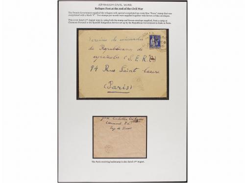 ✉ ESPAÑA GUERRA CIVIL. 1938-1942. CAMPOS DE REFUGIADOS ESPAÑ
