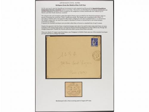 ✉ ESPAÑA GUERRA CIVIL. 1938-1942. CAMPOS DE REFUGIADOS ESPAÑ