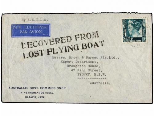 ✉ INDIA HOLANDESA. 1940. BATAVIA to AUSTRALIA. Envelope cras