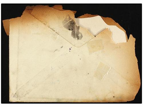 ✉ INDIA. 1953. NAGPUR to TRAVANCORE. CRASH COVER damaged by 