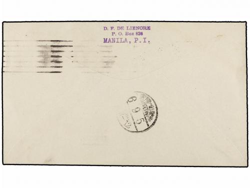 ✉ FILIPINAS. 1931. MANILA a TOKIO. PRIMER VUELO marca del vu