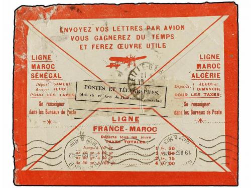 ✉ ESPAÑA. 1932. CASABLANCA a FRANCIA. VUELO ACCIDENTADO cerc