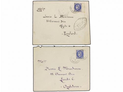 ✉ ESPAÑA. 1939. REFUGIADOS EN FRANCIA. Conjunto de ocho sobr