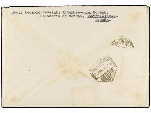 ✉ ESPAÑA GUERRA CIVIL. 1945. PRISIONEROS POLACOS EN ESPAÑA. 