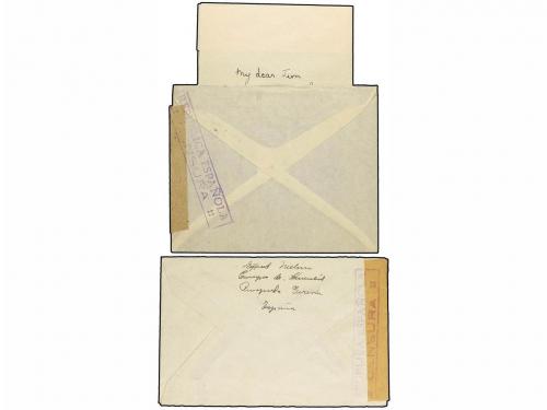 ✉ ESPAÑA GUERRA CIVIL. 1938. BRIGADAS INTERNACIONALES. Dos c