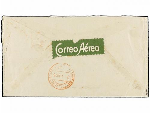 ✉ COLOMBIA. Sc. C45 (2). 1925. BARRANQUILLA a BOGOTÁ. 4 cts.