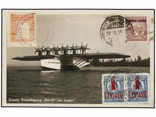 ✉ COLOMBIA. Sc. C84. 1932 (29-VI). CALI a BOGOTÁ. Tarjeta po