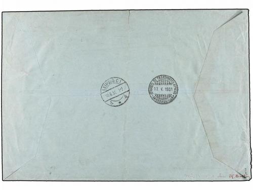 ✉ COLOMBIA. Sc. C71, C76, CF2. 1931. BOGOTÁ a LEIPZIG. 10 ct