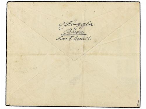 ✉ ECUADOR. Sc. C4. 1926. QUITO a PILSEN (Checoslovaquia). 10