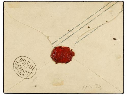 ✉ ALEMANIA ANTIGUOS ESTADOS: SAJONIA. 1860. LEIPZIG to TRIES