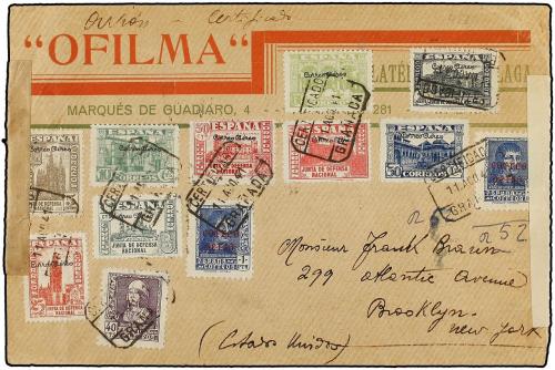 ✉ ESPAÑA E. LOCALES PATRIOTICAS: MALAGA. Ed. 70/78. 1941. GR