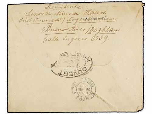 ✉ ARGENTINA. 1917. BUENOS AIRES a SUIZA. 25 cts. y 5 ctvos. 