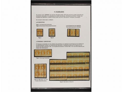 ° ESPAÑA. Ed. 52. 4 cuartos amarillo. SELLOS BARRADOS. Dos p