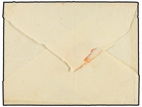 ✉ ESPAÑA. Ed. 52. 1860. LLUCMAYOR a PALMA. 4 cuartos amarill