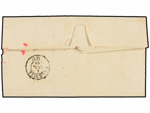 ✉ ESPAÑA. Ed. 52. 1860. REINOSA a PALENCIA. 4 cuartos amaril