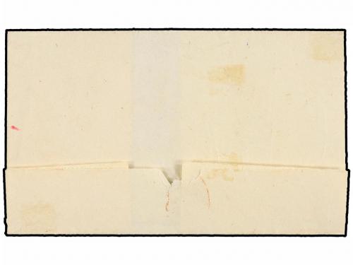 ✉ ESPAÑA. Ed. 52. 1860. AGUILAR a EZCARAY. 4 cuartos amarill