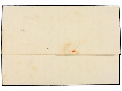 ✉ ESPAÑA. Ed. 52. 1861. ALBUÑOL a JEREZ. 4 cuartos amarillo.