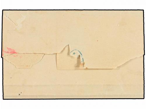 ✉ ESPAÑA. Ed. 52. 1861. ALMANSA a VALENCIA. 4 cuartos amaril