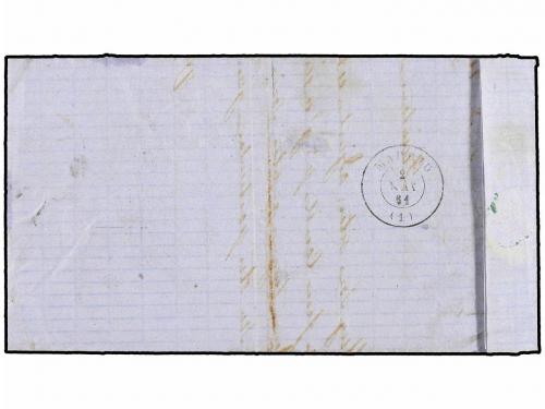 ✉ ESPAÑA. Ed. 52. 1861. QUINTANA a MADRID. 4 cuartos amarill