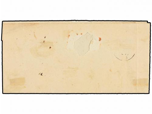 ✉ ESPAÑA. Ed. 52. 1860. CEBOLLA a MADRID. 4 cuartos amarillo