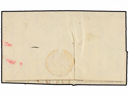 ✉ ESPAÑA. Ed. 52. 1860. CABRADILLA a TOLEDO. 4 cuartos amari