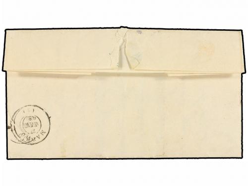 ✉ ESPAÑA. Ed. 52. 1862. COLMENAR a MADRID. 4 cuartos amarill