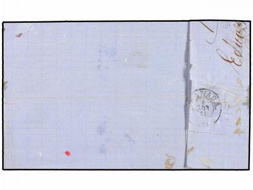 ✉ ESPAÑA. Ed. 52. 1861. PORCUNA a GRANADA. 4 cuartos amarill