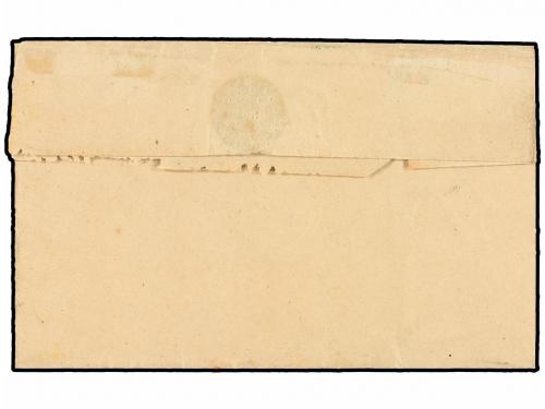 ✉ ESPAÑA. Ed. 52. 1861. INFIESTO a SALAS. 4 cuartos amarillo