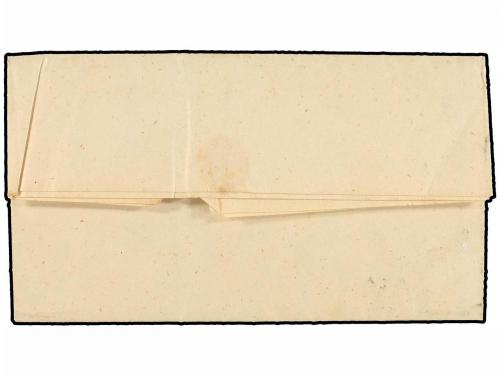 ✉ ESPAÑA. Ed. 52. 1860. BELMONTE a SALAS. 4 cuartos amarillo