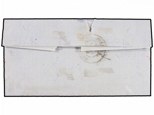 ✉ ESPAÑA. Ed. 52. 1860. VALCARLOS a TUDELA. 4 cuartos amaril