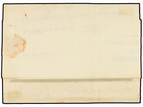 ✉ ESPAÑA. Ed. 52 (2). 1860. LUCENI a ZARAGOZA. 4 cuartos ama