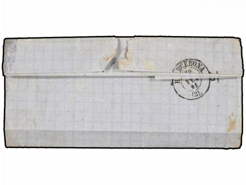 ✉ MARRUECOS. 1861. Carta con texto fechada en FUERTE MARTIN 