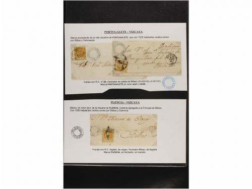 ✉ Δ ESPAÑA. Ed. 52. 4 cuartos amarillo. MARCAS PREFILATÉLICA