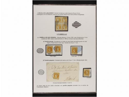 ° ✉ Δ ESPAÑA. Ed. 52. 4 cuartos amarillo, MATASELLOS MUDOS. 