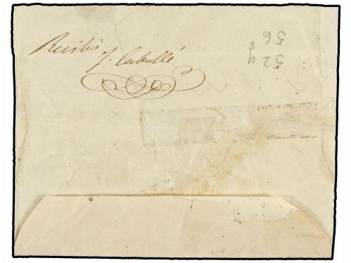 ✉ ESPAÑA. Ed. 52, 56. 1860. MADRID a BARCELONA. Frente carta