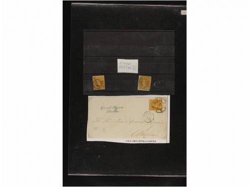 */° ✉ ESPAÑA. 4 cuartos amarillo. COLECCIÓN DE FALSOS POSTAL