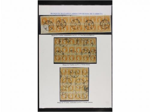 ✉ ESPAÑA. Ed. 52. 4 cuartos amarillo. Conjunto de bloques de