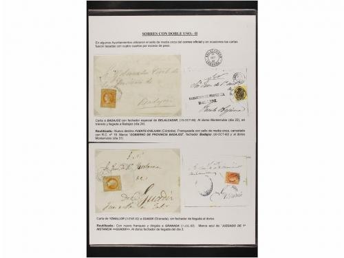 ✉ ESPAÑA. Ed. 52 (8). 4 cuartos amarillo. COLECCIÓN CARTAS C