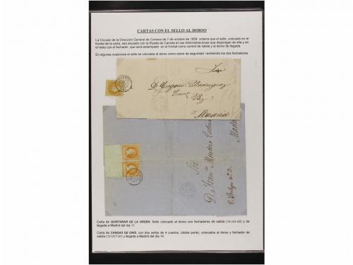 ✉ ESPAÑA. Ed. 52 (8). 4 cuartos amarillo. COLECCIÓN CARTAS C