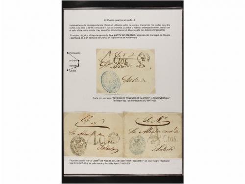 ✉ ESPAÑA. CONJUNTO de 8 cartas o frontales del Servicio Ofic