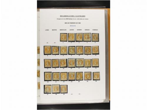 ° ESPAÑA. Ed. 52. 4 cuartos amarillo. CALENDARIO completo de