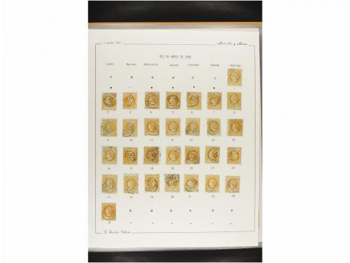 ° ESPAÑA. Ed. 52. 4 cuartos amarillo. CALENDARIO completo de