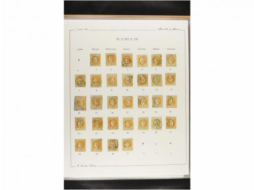 ° ESPAÑA. Ed. 52. 4 cuartos amarillo. CALENDARIO completo de