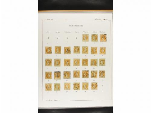 ° ESPAÑA. Ed. 52. 4 cuartos amarillo. CALENDARIO completo de