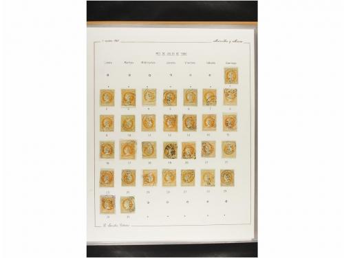 ° ESPAÑA. Ed. 52. 4 cuartos amarillo. CALENDARIO completo de