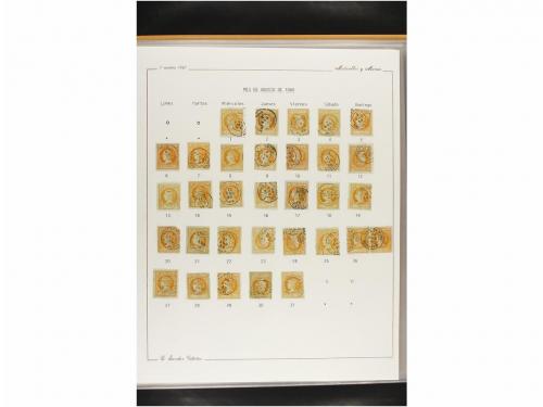 ° ESPAÑA. Ed. 52. 4 cuartos amarillo. CALENDARIO completo de