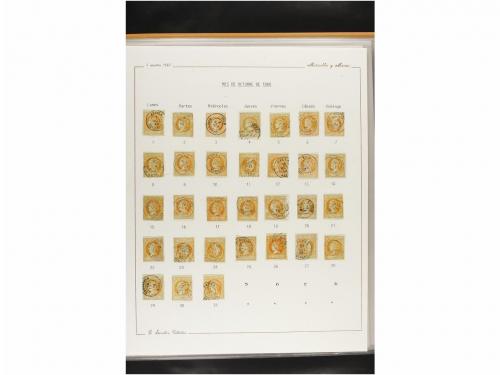 ° ESPAÑA. Ed. 52. 4 cuartos amarillo. CALENDARIO completo de