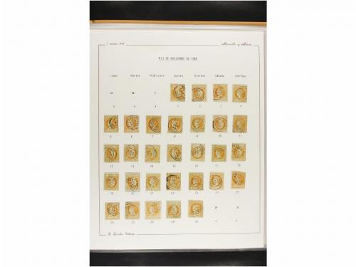 ° ESPAÑA. Ed. 52. 4 cuartos amarillo. CALENDARIO completo de